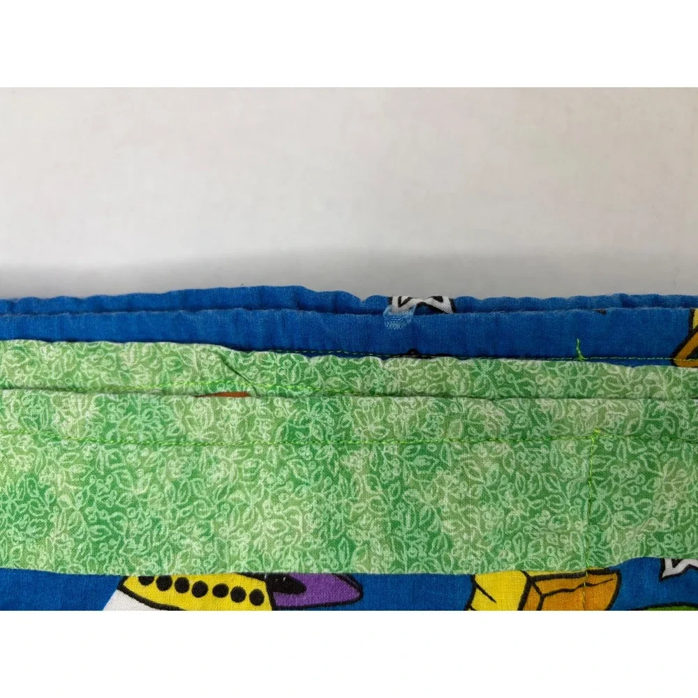 Marvin the Martian Looney Tunes Handmade Quilt Reversible Robot Space Blanket